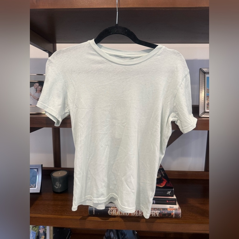 NWT SPRWMN Logo Baby Tee - Light Green - Picture 3 of 6